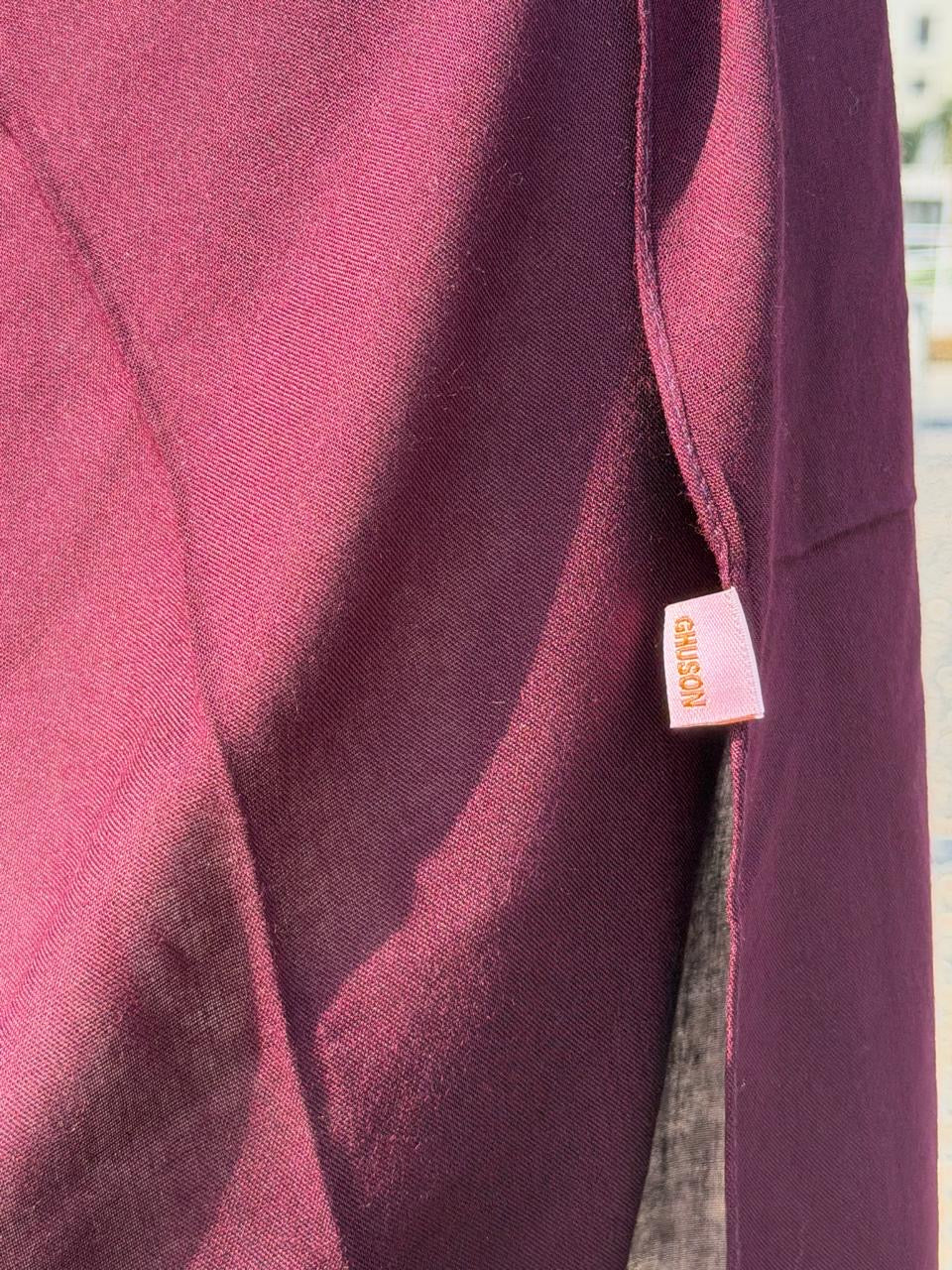 Burgundy Solid Modal