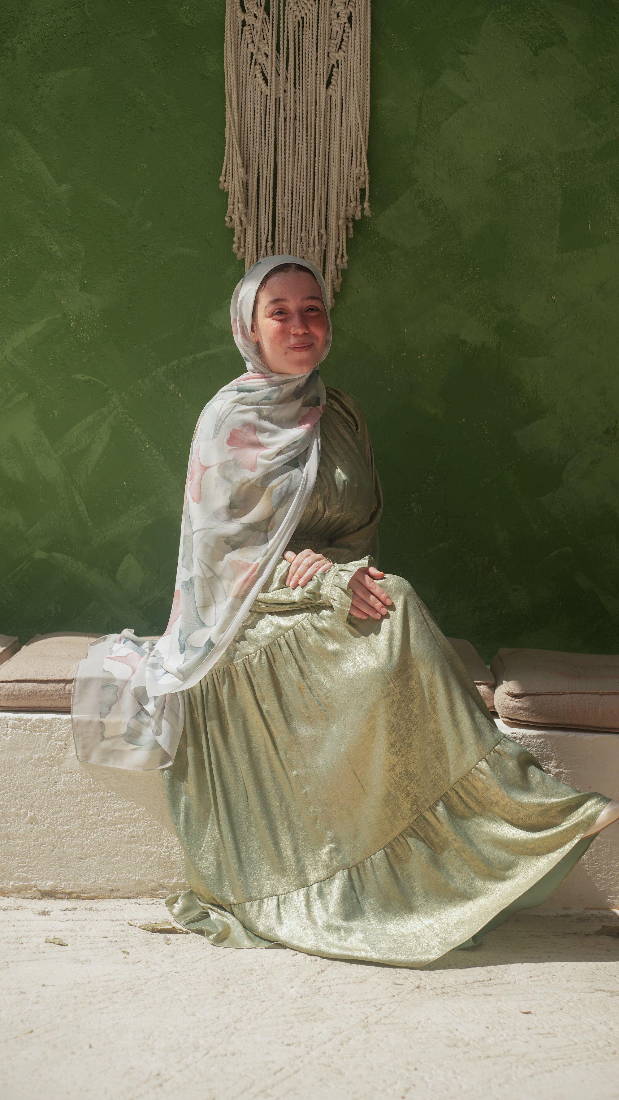 Dancing leaves chiffon