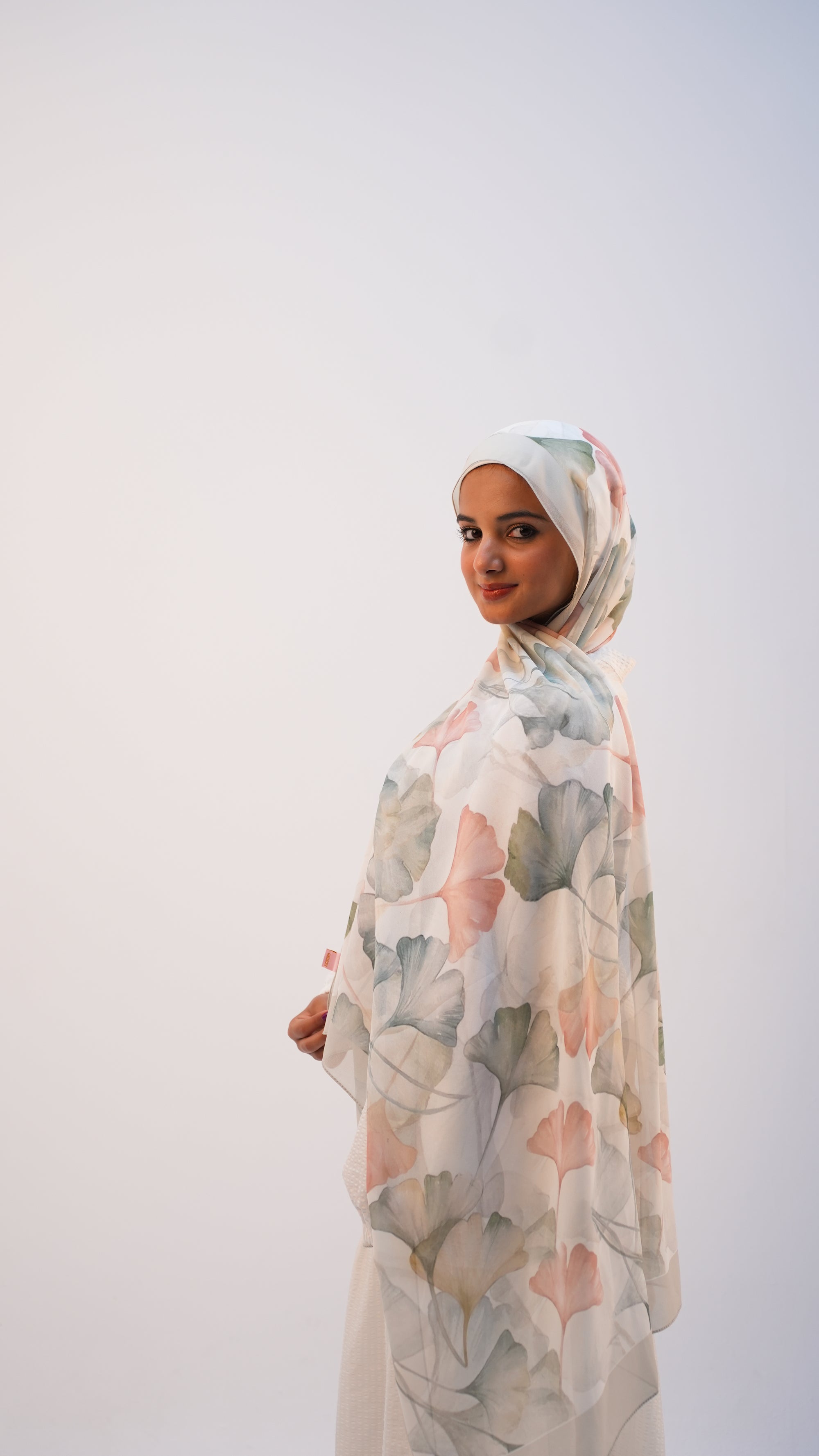 Dancing leaves chiffon