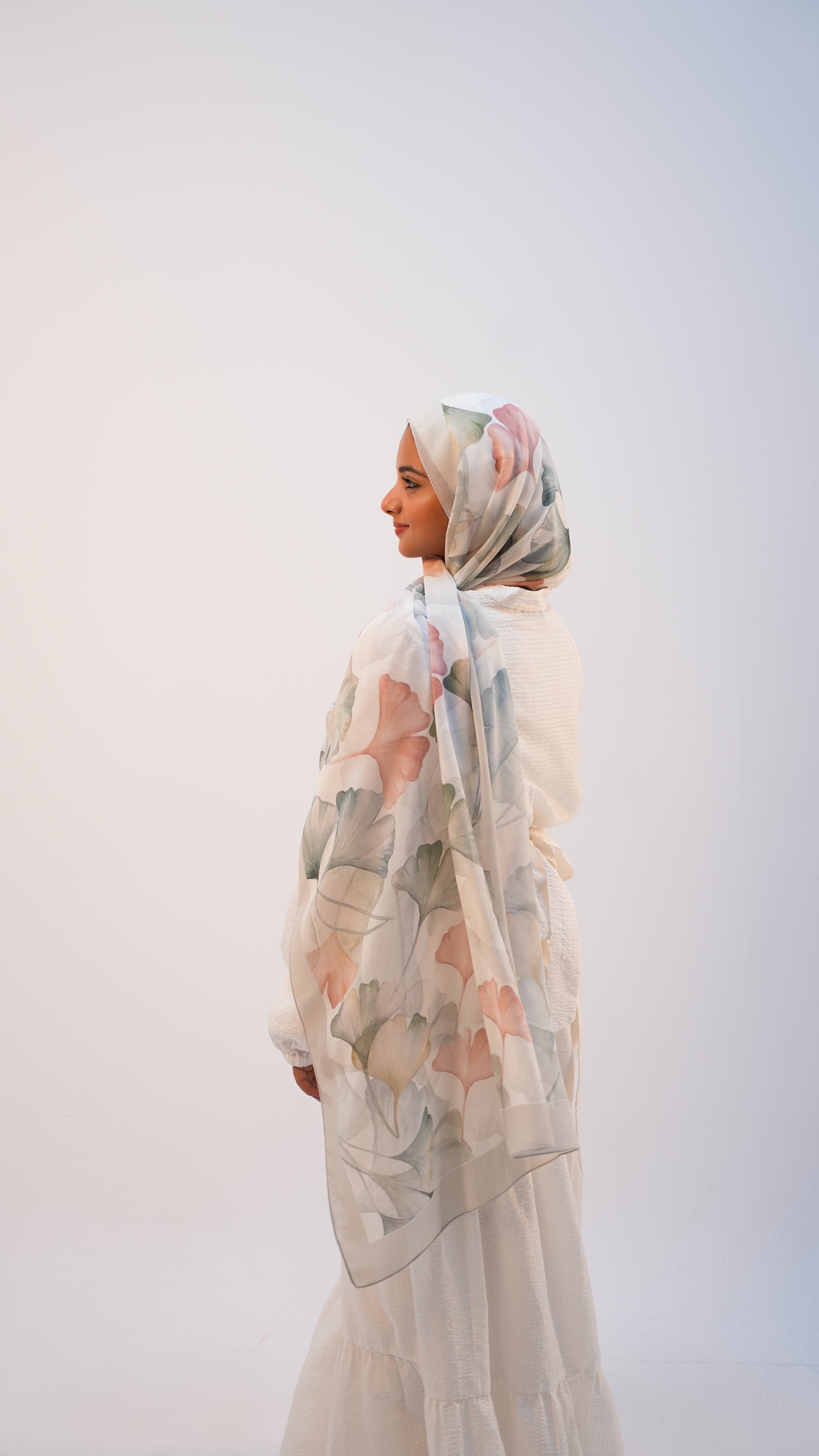 Dancing leaves chiffon